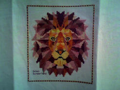 Cross stitch square for Theo B's quilt