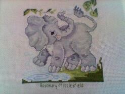 Cross stitch square for Theo B's quilt