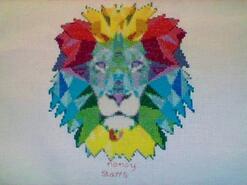 Cross stitch square for Theo B's quilt
