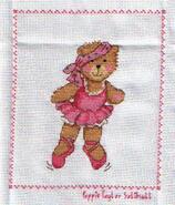 Cross stitch square for Tahlia-Annikki's quilt