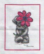 Cross stitch square for Tahlia-Annikki's quilt