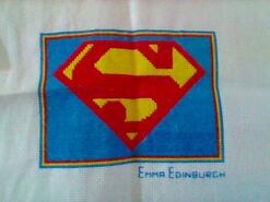 Cross stitch square for Spencer J's quilt