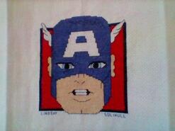 Cross stitch square for Spencer J's quilt
