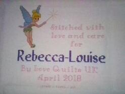 Cross stitch square for Rebecca-Louise's quilt