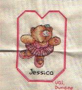 Cross stitch square for Jessica S's quilt