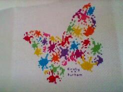 Cross stitch square for Robyn L's quilt