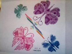 Cross stitch square for Robyn L's quilt