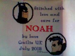 Cross stitch square for Noah H 2's quilt