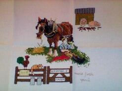 Cross stitch square for Charlie Y's quilt
