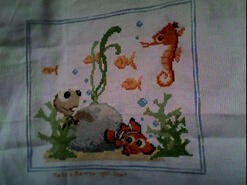 Cross stitch square for Christopher J's quilt