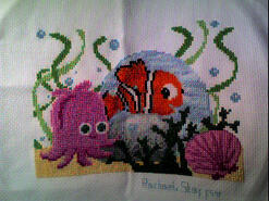 Cross stitch square for Christopher J's quilt