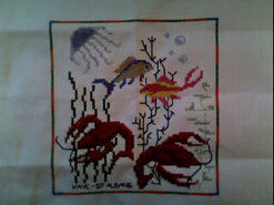 Cross stitch square for Christopher J's quilt