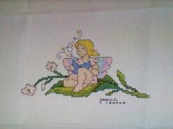 Cross stitch square for Nina C's quilt
