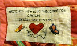 Cross stitch square for Caitlin F's quilt