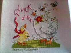 Cross stitch square for Talia B's quilt