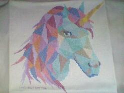 Cross stitch square for Daisy E's quilt