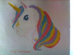 Cross stitch square for Daisy E's quilt