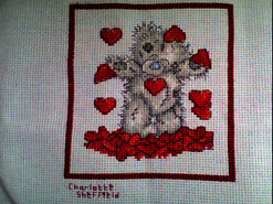 Cross stitch square for Adelaide W's quilt