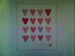 Cross stitch square for Nicola H's quilt