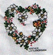 Cross stitch square for Nicola H's quilt