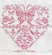 Cross stitch square for Nicola H's quilt