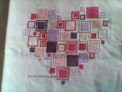 Cross stitch square for Neve J's quilt