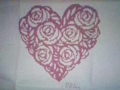 Cross stitch square for Isla-Rose's quilt