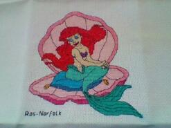 Cross stitch square for Isla-Rose's quilt