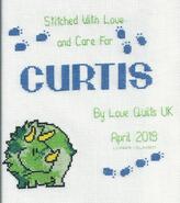 Cross stitch square for Curtis D's quilt