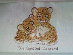 Cross stitch square for Gabriel's quilt