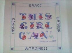 Cross stitch square for Grace G's quilt