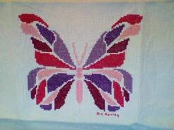 Cross stitch square for Ella M's quilt