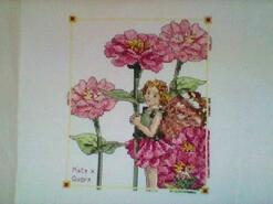 Cross stitch square for Ella M's quilt