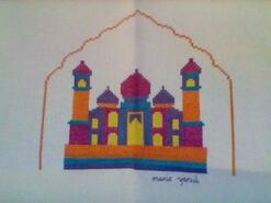 Cross stitch square for Jayden T's quilt