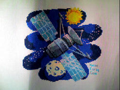 Cross stitch square for Harry X's quilt