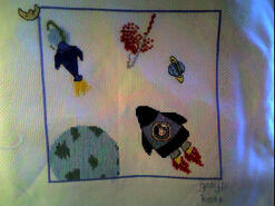 Cross stitch square for Harry X's quilt