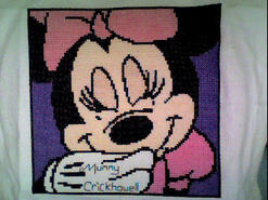 Cross stitch square for Poppy J's quilt