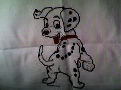 Cross stitch square for Poppy J's quilt