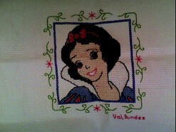 Cross stitch square for Poppy J's quilt