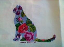 Cross stitch square for Freya B's quilt