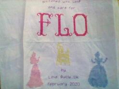 Cross stitch square for Flo M's quilt