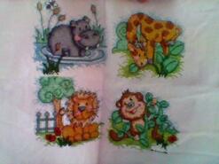 Cross stitch square for Madeleine A's quilt