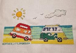 Cross stitch square for Toby D's quilt