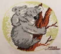 Cross stitch square for Amber P's quilt
