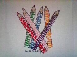 Cross stitch square for Amber P's quilt