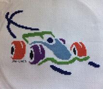 Cross stitch square for Samuel G's quilt