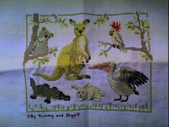 Cross stitch square for Skye S's quilt