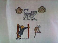 Cross stitch square for Kian D's quilt