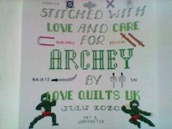 Cross stitch square for Archey B's quilt