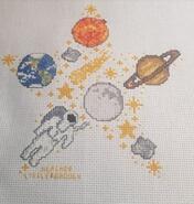 Cross stitch square for Archey B's quilt